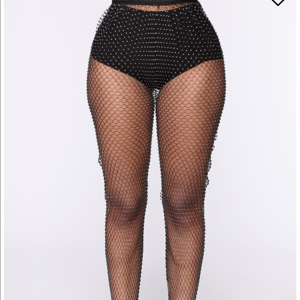HP ❤️ Raining Diamonds Fish Net Pants 🖤🖤🖤🖤 - Picture 3 of 5
